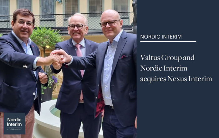 Valtus Group and Nordic Interim acquires Nexus Interim